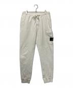 STONE ISLANDストーンアイランド）の古着「ガーメントダイ ロゴパッチ スウェット ジョガーパンツ」｜ホワイト