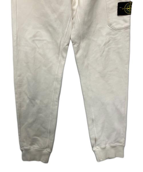 STONE ISLAND（ストーンアイランド）STONE ISLAND (ストーンアイランド) ガーメントダイ ロゴパッチ スウェット ジョガーパンツ ホワイト サイズ:Mの古着・服飾アイテム