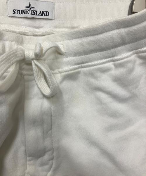 STONE ISLAND（ストーンアイランド）STONE ISLAND (ストーンアイランド) ガーメントダイ ロゴパッチ スウェット ジョガーパンツ ホワイト サイズ:Mの古着・服飾アイテム