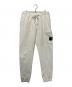 STONE ISLAND（ストーンアイランド）の古着「ガーメントダイ ロゴパッチ スウェット ジョガーパンツ」｜ホワイト