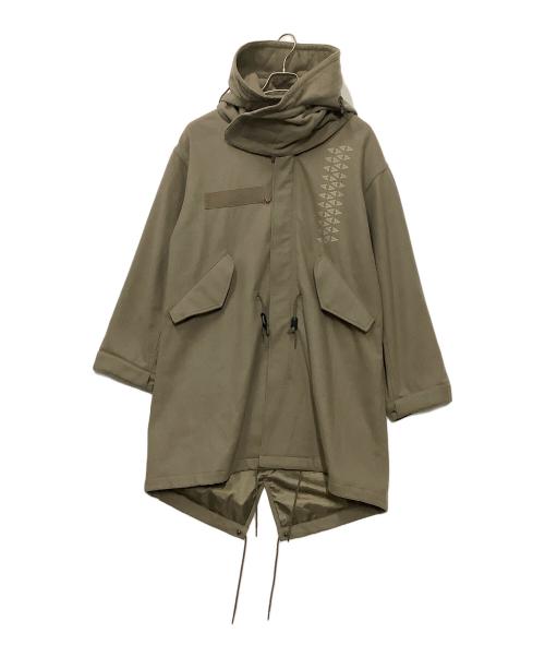 CLANE（クラネ）CLANE (クラネ) FRAGMENT DESIGN (フラグメントデザイン) コート カーキ サイズ:Sの古着・服飾アイテム