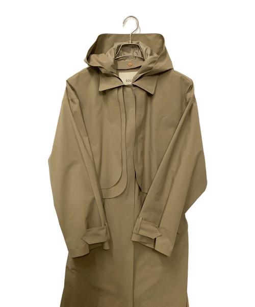 SOLOV（ソルヴ）SOLOV (ソルヴ) フーデッドコート オリーブ サイズ:2の古着・服飾アイテム