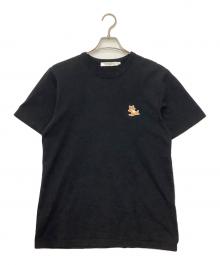 maison kitsune（メゾンキツネ）の古着「半袖カットソー」｜ブラック