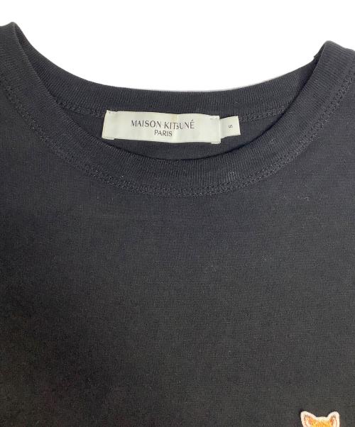 maison kitsune（メゾンキツネ）MAISON KITSUNE (メゾンキツネ) 半袖カットソー ブラック サイズ:Sの古着・服飾アイテム