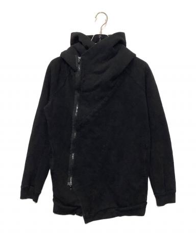 【ユリウスJULIUS APCLPSジオメトリックコーティングパーカーサイズ1】 中古・古着通販】JULIUS (ユリウス) ジオメトリックパーカー ブラック