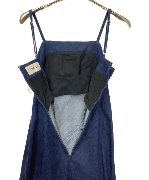 THETOE（ザ トゥー）thetoe (ザ トゥー) ノースリーブ・キャミソールワンピース インディゴ サイズ:Sの古着・服飾アイテム
