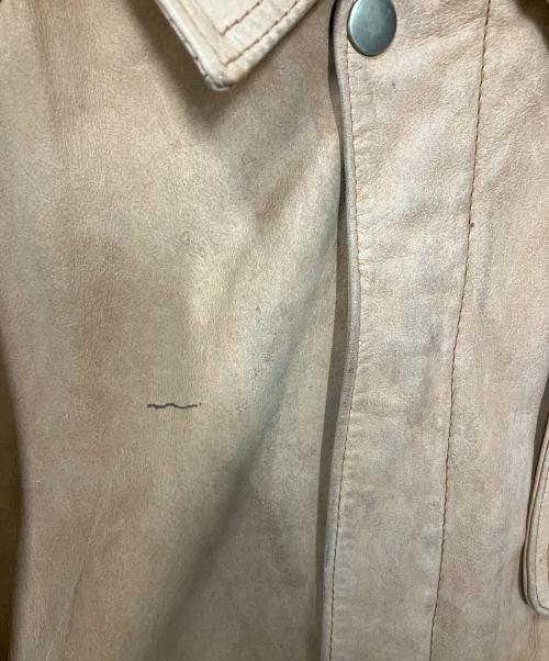 marlboro（マルボロ）marlboro (マルボロ) スウェードレザージャケット ベージュ サイズ:Lの古着・服飾アイテム