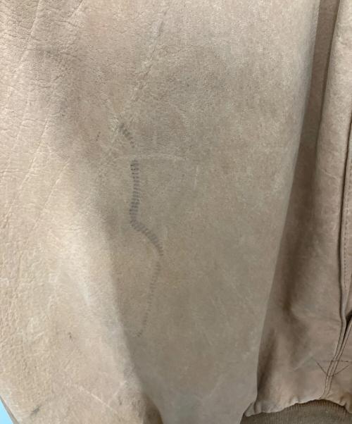 marlboro（マルボロ）marlboro (マルボロ) スウェードレザージャケット ベージュ サイズ:Lの古着・服飾アイテム