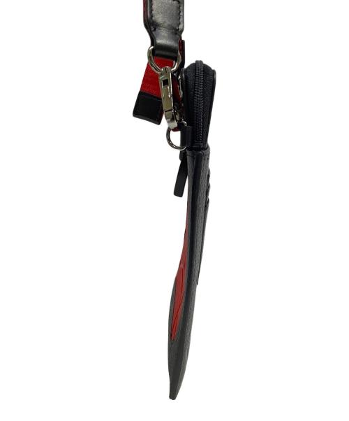 Christian Louboutin（クリスチャン・ルブタン）Christian Louboutin (クリスチャン・ルブタン) ショルダーバッグ レッド×ブラックの古着・服飾アイテム