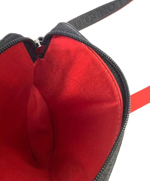 Christian Louboutin（クリスチャン・ルブタン）Christian Louboutin (クリスチャン・ルブタン) ショルダーバッグ レッド×ブラックの古着・服飾アイテム