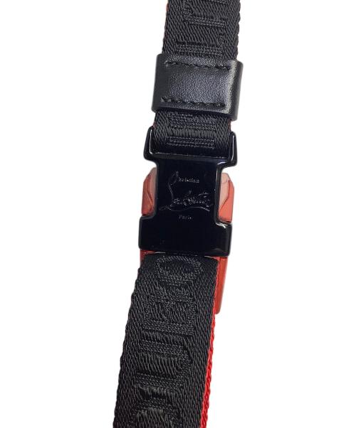 Christian Louboutin（クリスチャン・ルブタン）Christian Louboutin (クリスチャン・ルブタン) ショルダーバッグ レッド×ブラックの古着・服飾アイテム