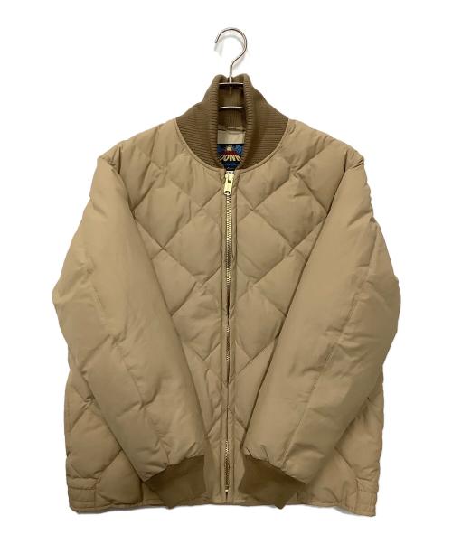 Eddie Bauer（エディーバウアー）Eddie Bauer (エディーバウアー) ダウンジャケット ベージュ サイズ:Mの古着・服飾アイテム