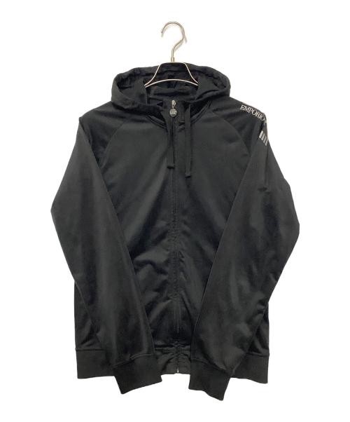 EMPORIO ARMANI（エンポリオ アルマーニ）EMPORIO ARMANI (エンポリオ アルマーニ) ジップパーカー ブラック サイズ:Mの古着・服飾アイテム