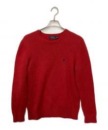 POLO RALPH LAUREN（ポロ・ラルフローレン）の古着「厚手ニット」｜レッド