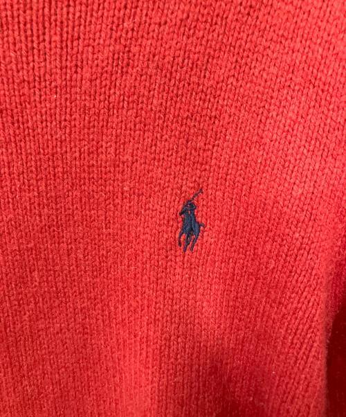 POLO RALPH LAUREN（ポロ・ラルフローレン）POLO RALPH LAUREN (ポロ・ラルフローレン) 厚手ニット レッド サイズ:Mの古着・服飾アイテム