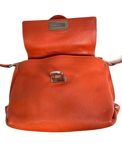 Salvatore Ferragamo（サルヴァトーレ フェラガモ）Salvatore Ferragamo (サルヴァトーレ フェラガモ) 2WAYバッグ オレンジの古着・服飾アイテム