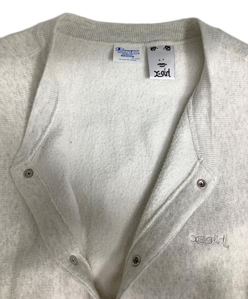 Champion（チャンピオン）Champion (チャンピオン) X-girl (エックスガール) ブルゾン グレー サイズ:Mの古着・服飾アイテム