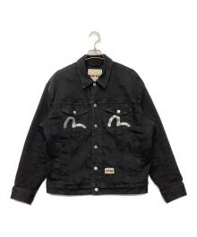 EVISU（エヴィス）の古着「ブラックデニムジャケット」｜ブラック