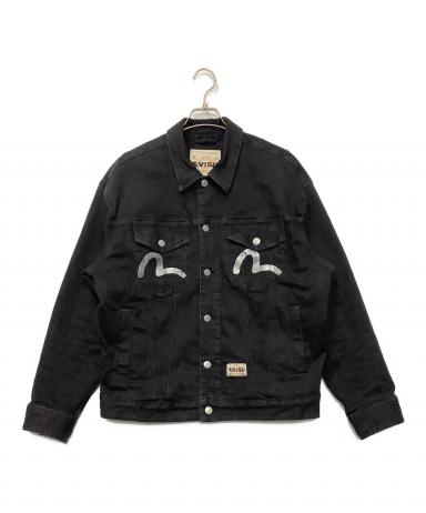 中古・古着通販】EVISU (エヴィス) ブラックデニムジャケット ブラック