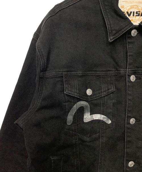 EVISU（エヴィス）EVISU (エヴィス) ブラックデニムジャケット ブラック サイズ:Mの古着・服飾アイテム