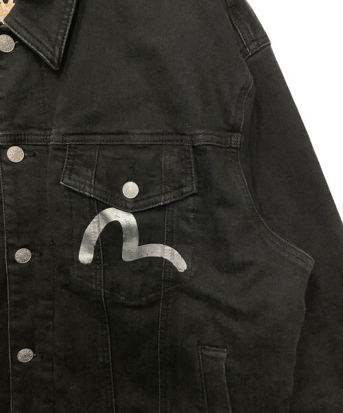EVISU（エヴィス）EVISU (エヴィス) ブラックデニムジャケット ブラック サイズ:Mの古着・服飾アイテム