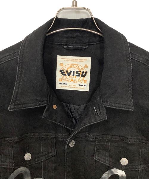 EVISU（エヴィス）EVISU (エヴィス) ブラックデニムジャケット ブラック サイズ:Mの古着・服飾アイテム