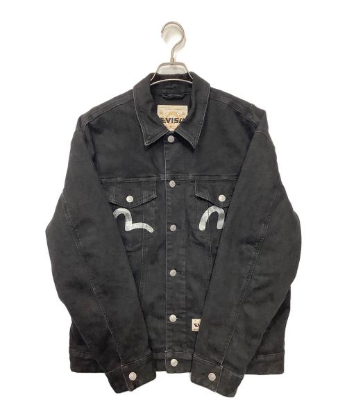 EVISU（エヴィス）EVISU (エヴィス) ブラックデニムジャケット ブラック サイズ:Mの古着・服飾アイテム