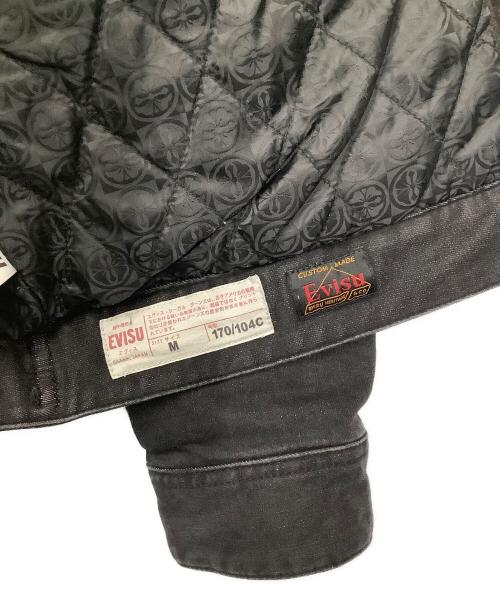 EVISU（エヴィス）EVISU (エヴィス) ブラックデニムジャケット ブラック サイズ:Mの古着・服飾アイテム