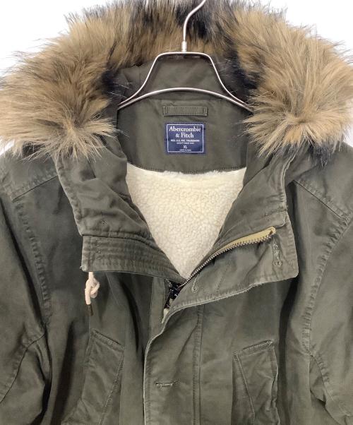 Abercrombie & Fitch（アバクロンビー アンド フィッチ）Abercrombie & Fitch (アバクロンビー アンド フィッチ) モッズコート オリーブ サイズ:XLの古着・服飾アイテム