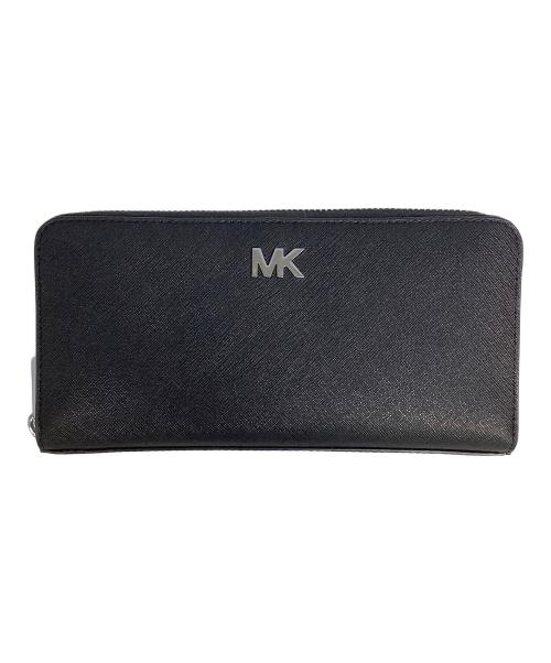 MICHAEL KORS（マイケル・コース）MICHAEL KORS (マイケル・コース) ラウンドファスナー財布 ブラックの古着・服飾アイテム