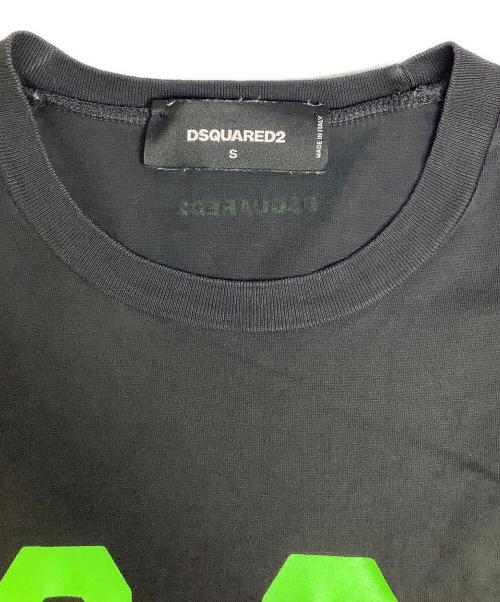 DSQUARED2（ディースクエアード）DSQUARED2 (ディースクエアード) 半袖カットソー ブラック サイズ:Sの古着・服飾アイテム