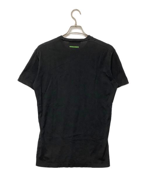 DSQUARED2（ディースクエアード）DSQUARED2 (ディースクエアード) 半袖カットソー ブラック サイズ:Sの古着・服飾アイテム