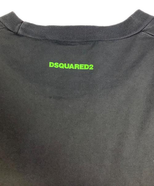 DSQUARED2（ディースクエアード）DSQUARED2 (ディースクエアード) 半袖カットソー ブラック サイズ:Sの古着・服飾アイテム