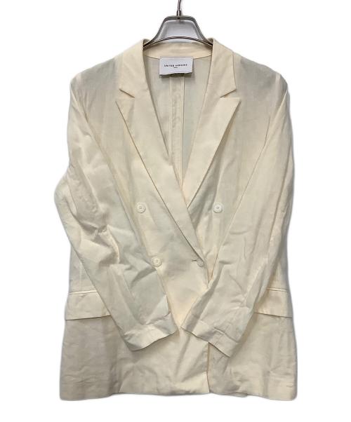 UNITED ARROWS TOKYO（ユナイテッドアローズトウキョウ）UNITED ARROWS TOKYO (ユナイテッドアローズトウキョウ) ダブルブレストライトジャケット アイボリー サイズ:38の古着・服飾アイテム