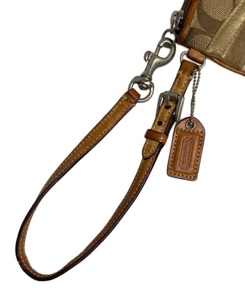 COACH（コーチ）COACH (コーチ) パッチワークハンドバッグ ブラウンの古着・服飾アイテム