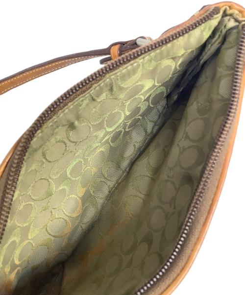 COACH（コーチ）COACH (コーチ) パッチワークハンドバッグ ブラウンの古着・服飾アイテム