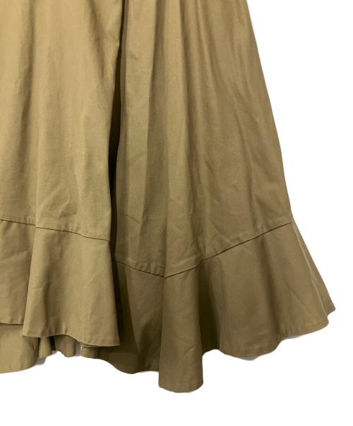 CLANE（クラネ）CLANE (クラネ) ASYMMETRY HEM SKIRT カーキ サイズ:2の古着・服飾アイテム