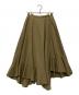 CLANE（クラネ）の古着「ASYMMETRY HEM SKIRT」｜カーキ