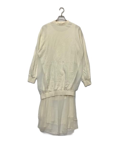 Ameri（アメリ）Ameri (アメリ) 長袖ワンピース アイボリー サイズ:Sの古着・服飾アイテム