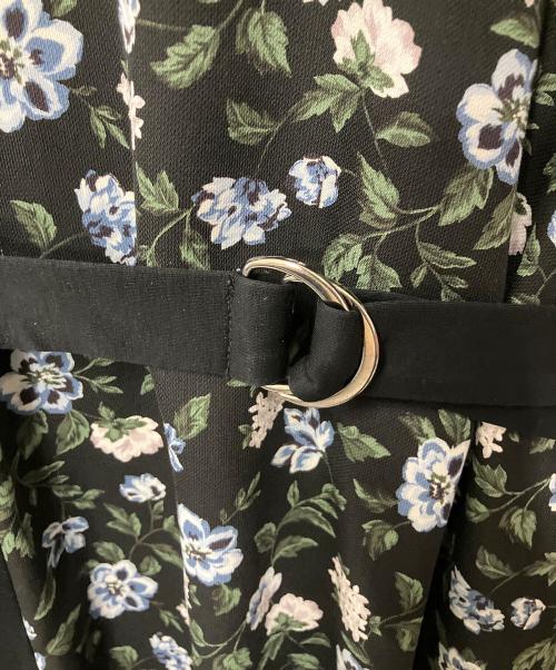 CLANE（クラネ）CLANE (クラネ) 半袖ワンピース ブラック×グリーン サイズ:Sの古着・服飾アイテム