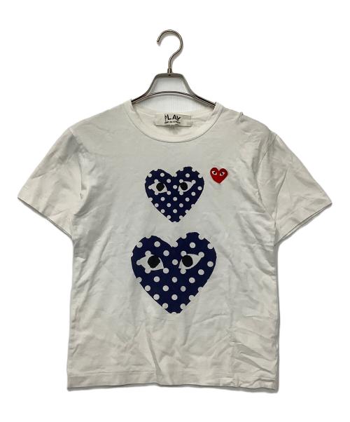 PLAY COMME des GARCONS（プレイコムデギャルソン）PLAY COMME des GARCONS (プレイコムデギャルソン) 半袖カットソー ホワイト サイズ:Sの古着・服飾アイテム