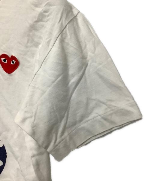 PLAY COMME des GARCONS（プレイコムデギャルソン）PLAY COMME des GARCONS (プレイコムデギャルソン) 半袖カットソー ホワイト サイズ:Sの古着・服飾アイテム
