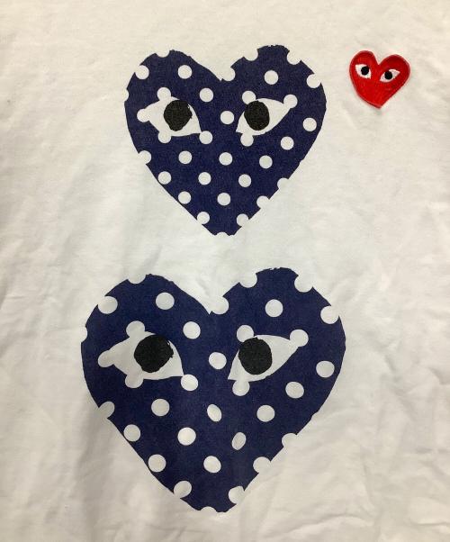 PLAY COMME des GARCONS（プレイコムデギャルソン）PLAY COMME des GARCONS (プレイコムデギャルソン) 半袖カットソー ホワイト サイズ:Sの古着・服飾アイテム