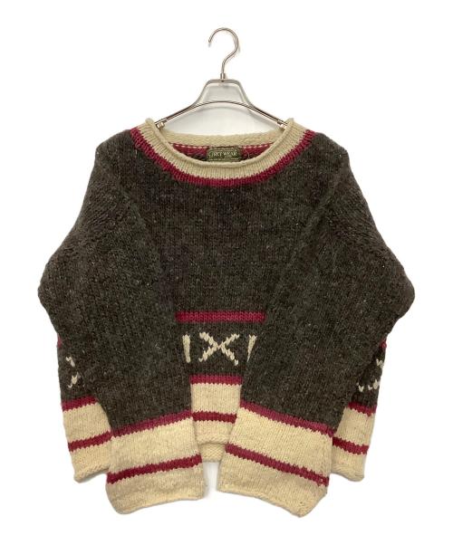 REY WEAR（レイウェア）REY WEAR (レイウェア) 厚手ニット ブラウン サイズ:-の古着・服飾アイテム