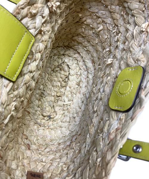 COACH（コーチ）COACH (コーチ) 2WAYバッグ ベージュ×グリーンの古着・服飾アイテム