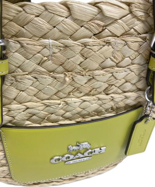 COACH（コーチ）COACH (コーチ) 2WAYバッグ ベージュ×グリーンの古着・服飾アイテム
