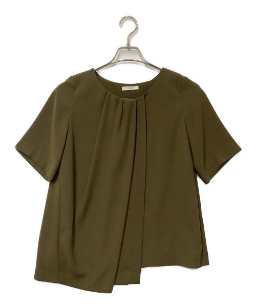 CLANE（クラネ）CLANE (クラネ) 半袖ブラウス オリーブ サイズ:36の古着・服飾アイテム