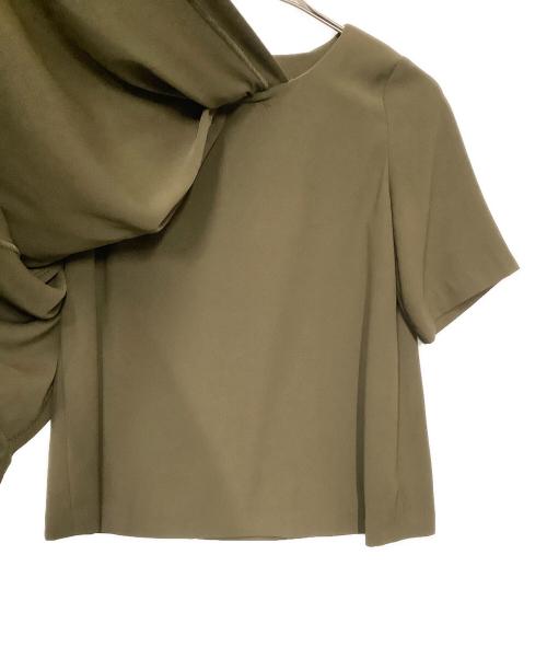 CLANE（クラネ）CLANE (クラネ) 半袖ブラウス オリーブ サイズ:36の古着・服飾アイテム