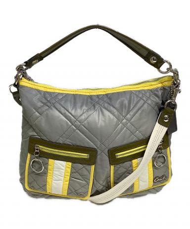 中古・古着通販】COACH (コーチ) 2WAYバッグ グレー｜ブランド・古着