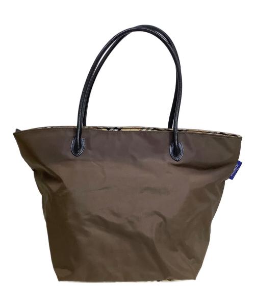 BURBERRY BLUE LABEL（バーバリー ブルー レーベル）BURBERRY BLUE LABEL (バーバリー ブルー レーベル) トートバッグ ブラウンの古着・服飾アイテム